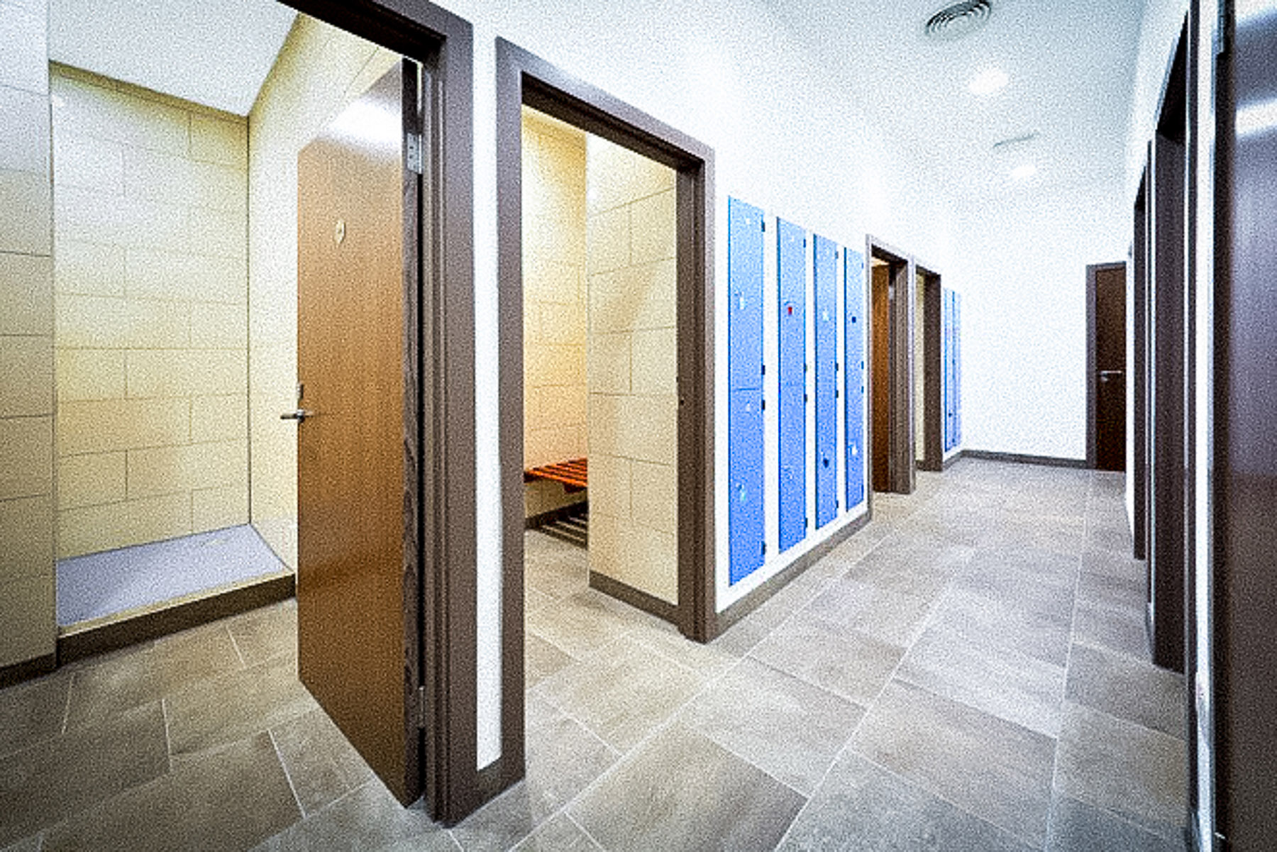 Modern changing rooms